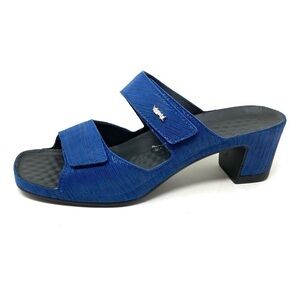Vital 0520 Leather Mule Comfort Sandals Wind Ozean Blue